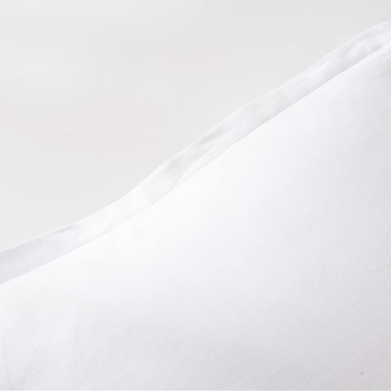 WHOLINENS Stone Washed French Linen European Pillow Shams 2 Pcs 26x26